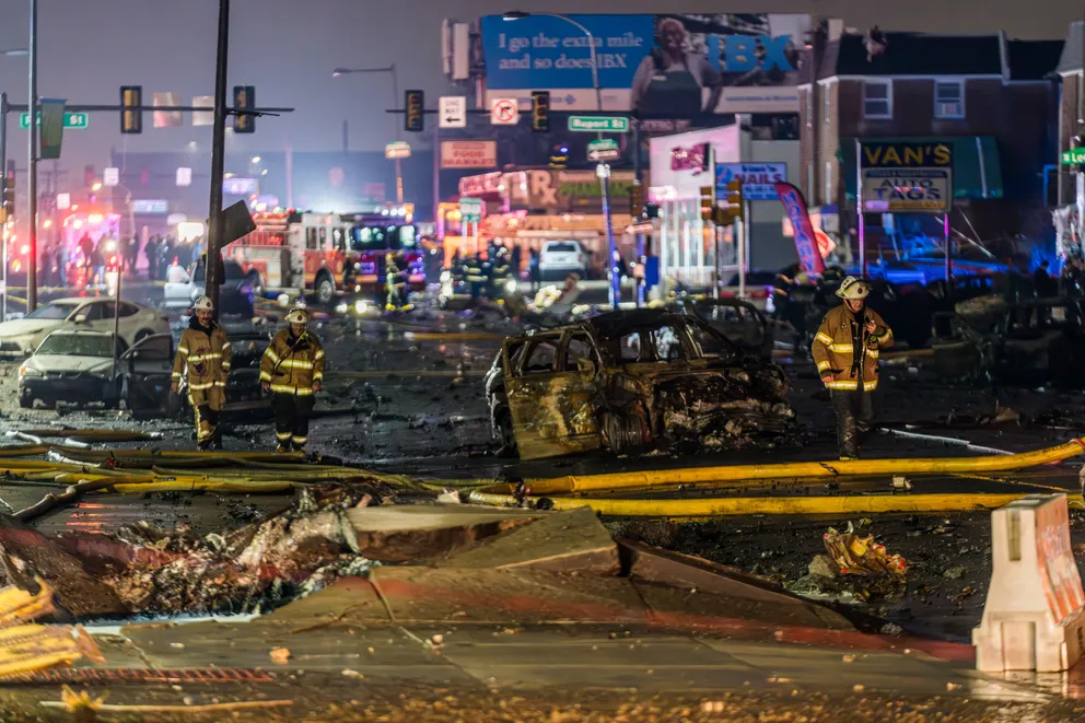 First responders at the incident scene on January 31, 2025. | Source: Getty Images