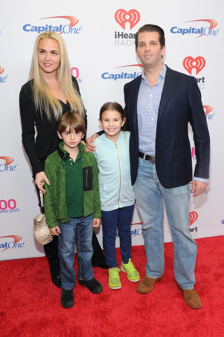 Vanessa Trump and Donald Trump Jr. with two of their kids, Kai Madison and Donald John III Trump, at Z100's Jingle Ball in New York City on December 11, 2015. | Source: Getty Images